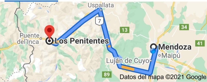 Mapa Penitentes